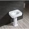 Kingston Brass VPB2268 26-Inch Ceramic Pedestal Sink with 8-Inch Faucet Drillings, White VPB2268 - alternate 2
